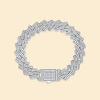 Moissanite Fashion S925 Silver Keel Bracelet