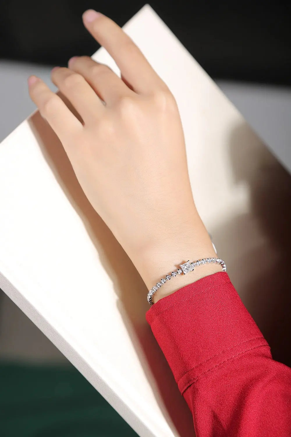 1Rubik Cube Mosan Diamond Silver Jewelry 