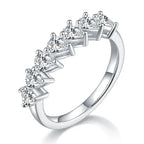 Luxurious & Fashionable Light Luxury Silver Ring – Top-Quality Moissanite, S925 Platinum Plated - N&P Colletion