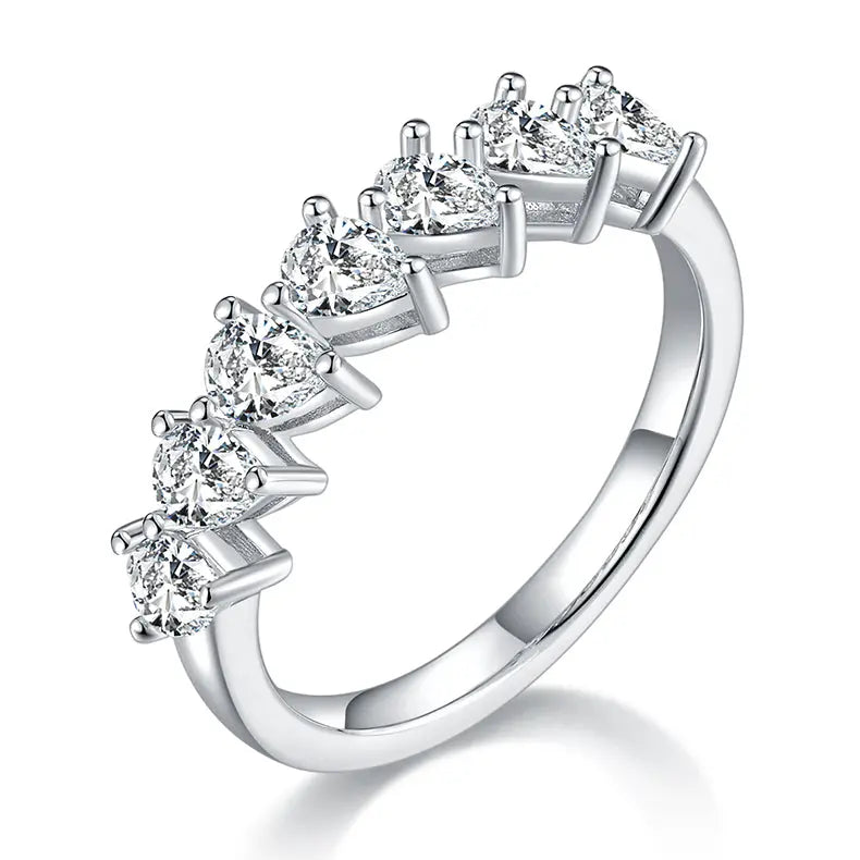 Luxurious & Fashionable Light Luxury Silver Ring – Top-Quality Moissanite, S925 Platinum Plated - N&P Colletion