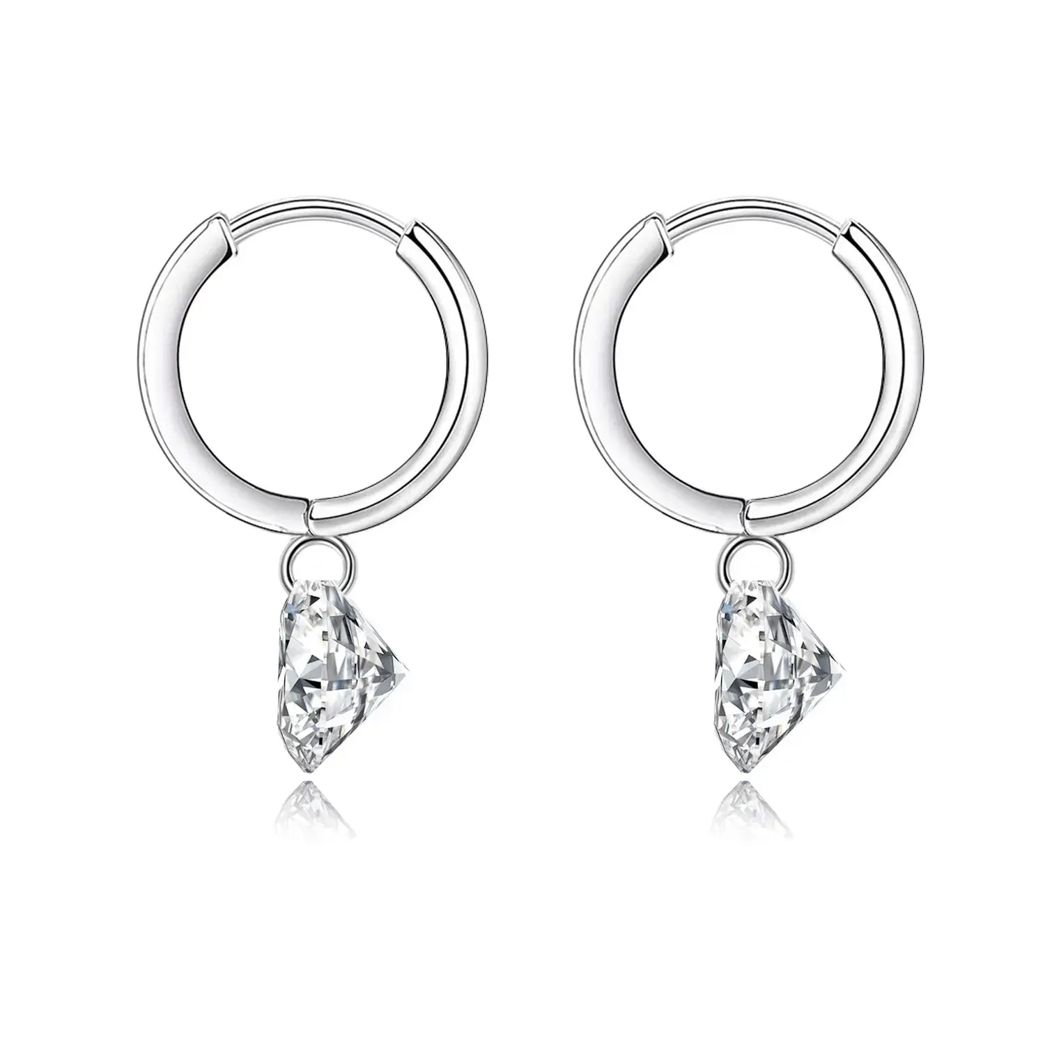 Top-quality Moissanite Luxury And Fashionable Light Luxury Jewelry Silver Stud Earrings S925 Silver Plated Platinum NP Collection