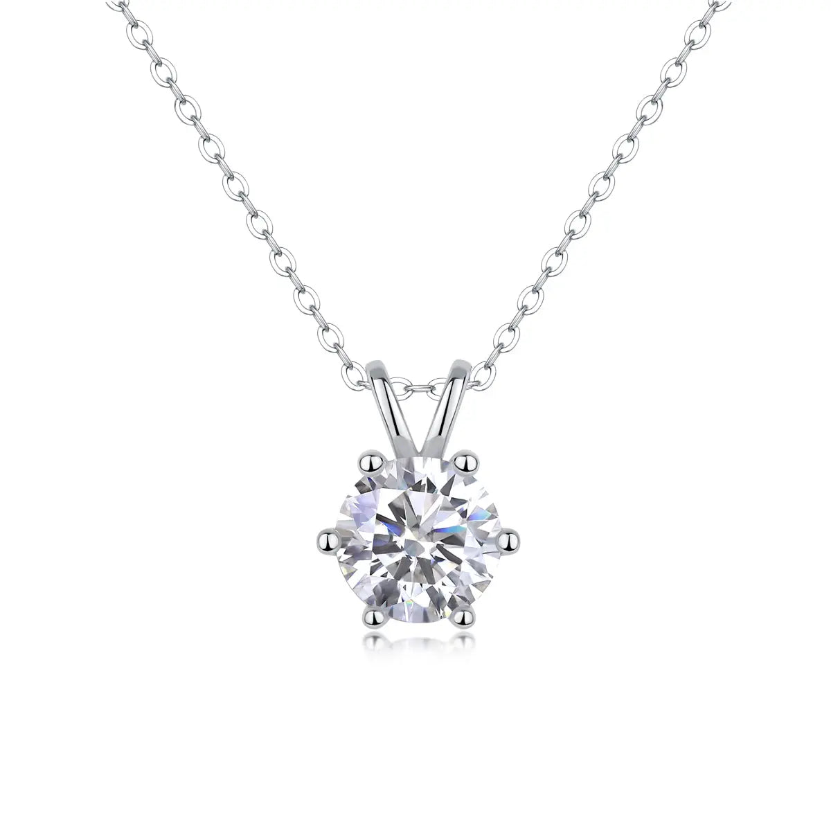 Romantic Mark -  Diamond Jewelry Pendant with 2-Carat Moissanite S925 Sterling Silver 