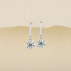 Moissanite Luxury And Fashionable Light Luxury Jewelry Silver Stud Earrings S925 Silver Plated Platinum NP Collection