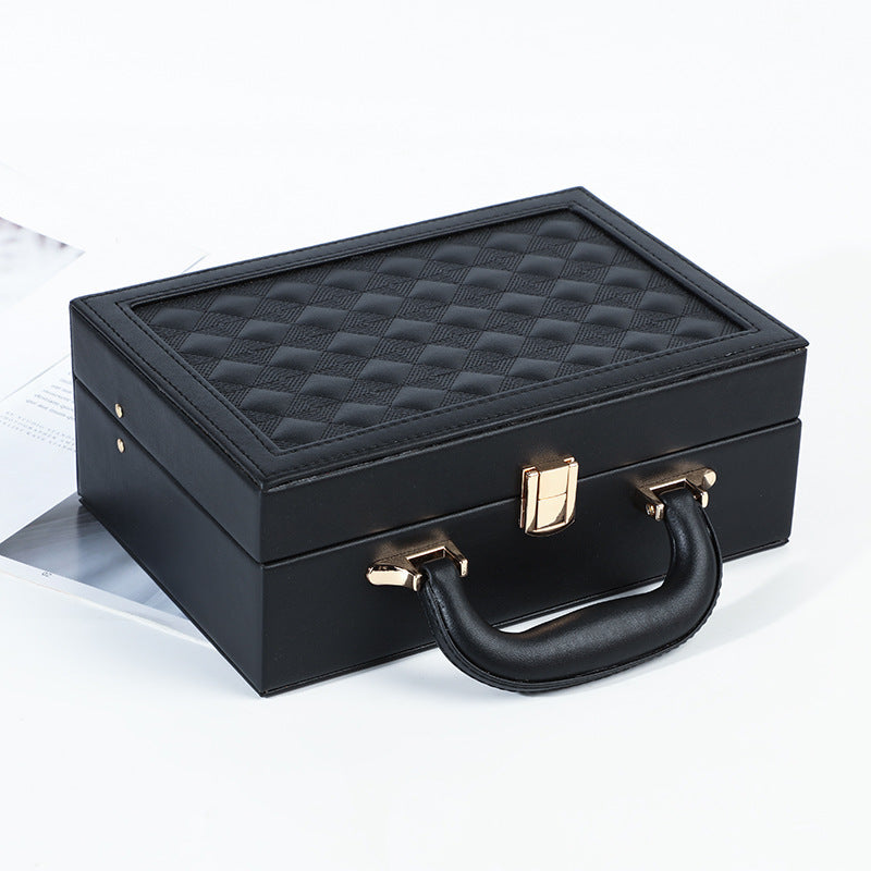 Large Capacity Jewelry Box Earrings Ring Necklace