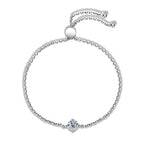 S925 Sterling Silver Classic Four-claw D-color Moissanite Bracelet