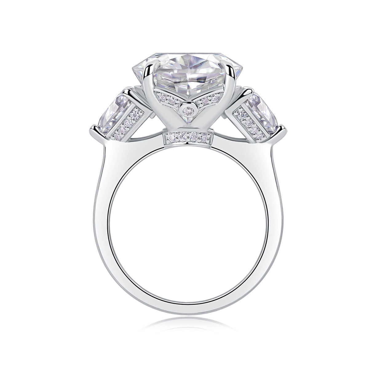 Soul Resonance - Moissanite S925 Sterling Silver And Platinum-plated Diamond