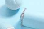 1-carat Luxury And Fashionable Light Luxury Trend Jewelry Silver Bracelet Set With Top-quality Moissanite, S925 Silver Electroplated Platinum NP Collection