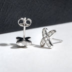 European And American Instagram-style Light Luxury Cross X Earrings