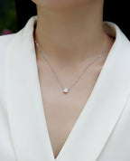 1Eternal – Fashionable & Luxurious Moissanite Necklace, S925 Sterling Silver NP Collection