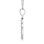 A Luxurious And Fashionable Minimalist Jewelry Pendant With Top-quality Moissanite, Made Of S925 Silver Electroplated With Platinum. - N&P Colletion