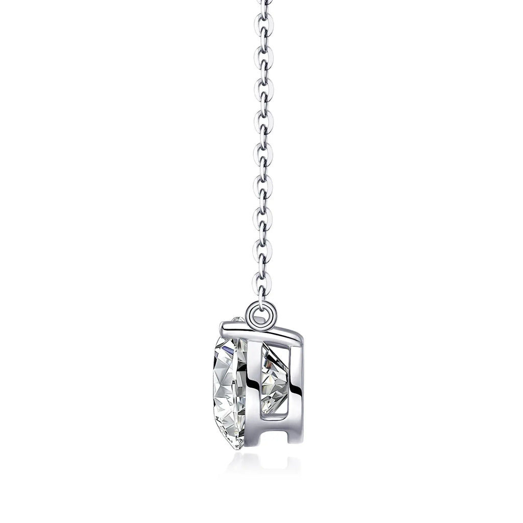 Time Chain – Fashionable Light Luxury Moissanite S925 Silver-Plated Platinum Pendant Necklace NP Collection