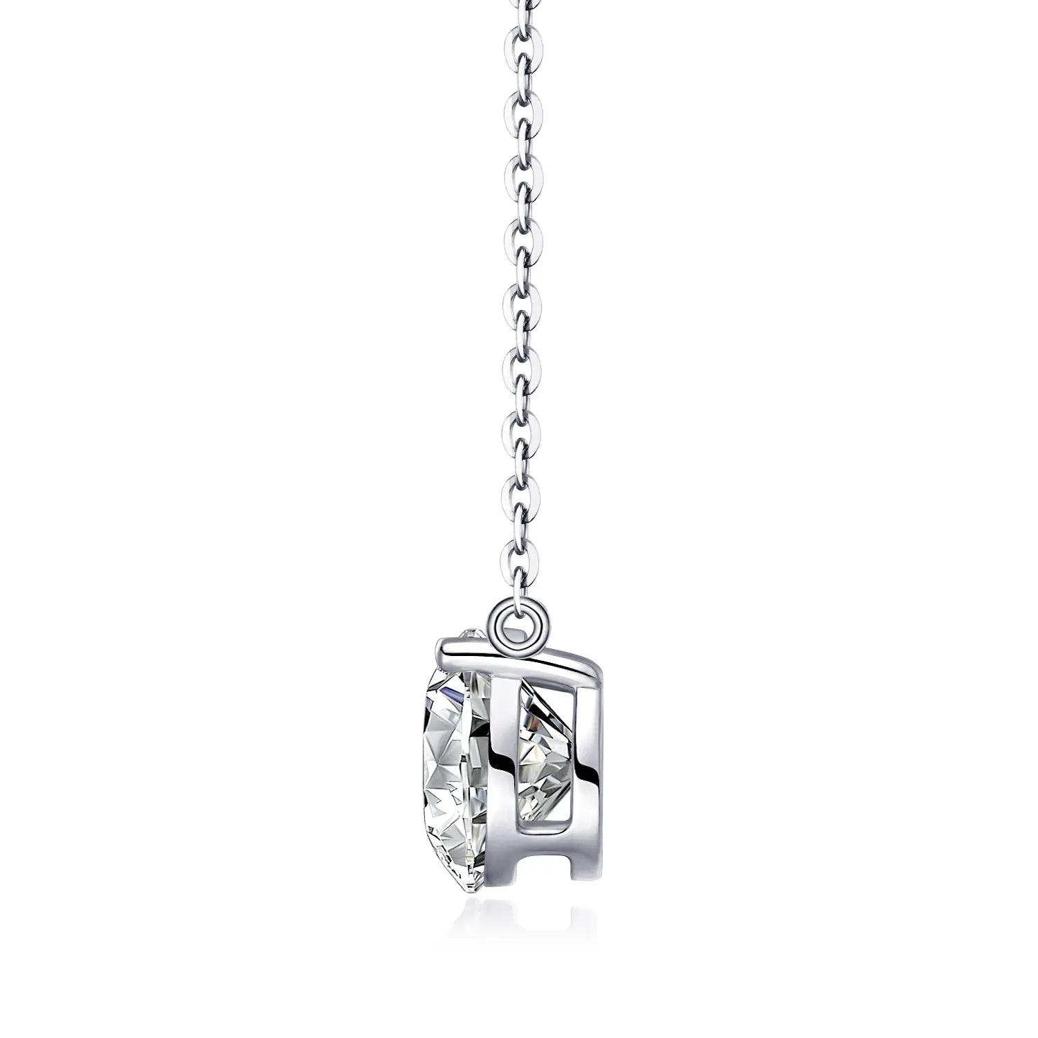 Time Chain – Fashionable Light Luxury Moissanite S925 Silver-Plated Platinum Pendant Necklace NP Collection