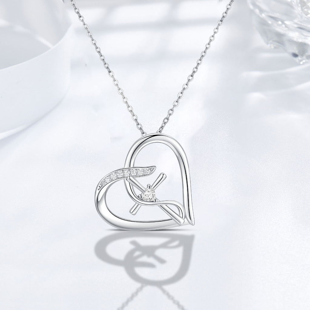 Cross Necklace 925 Sterling Silver Love Heart Infinity Faith Necklace Hope Pendant Cross