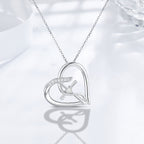 Cross Necklace 925 Sterling Silver Love Heart Infinity Faith Necklace Hope Pendant Cross