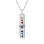 Lotus Flower Chakra Urn Necklaces for Ashes S925