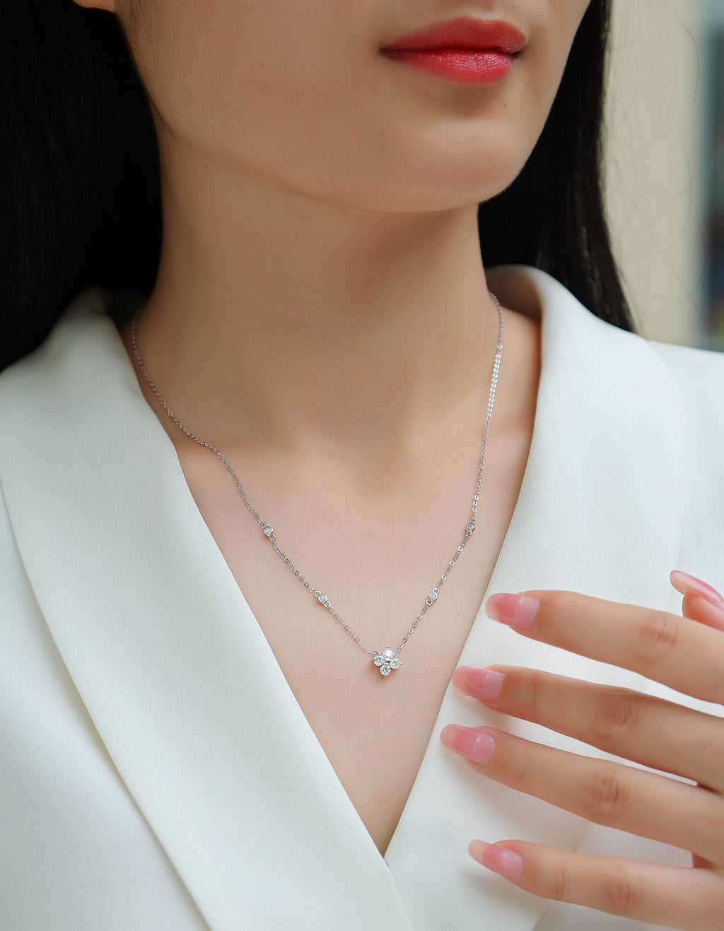 Radiant Star - Moissanite S925 Sterling Silver And Platinum Plating Pendant