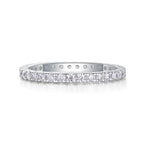 Luxury Fashion Row Diamond Ring Moissanite Silver Ring 