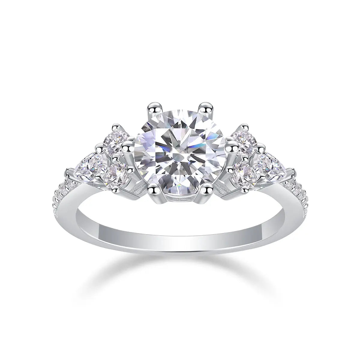 Diamond Ring with Moissanite 
