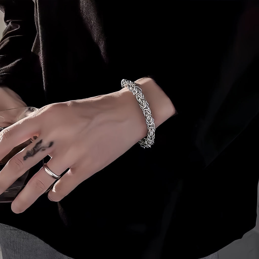 Vintage Braided Titanium Steel Bracelet