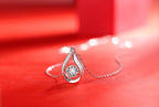 1Dynamic  Necklace Pendant with 1-Carat Moissanite S925 Sterling Silver and Platinum Plating 