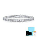 0.3-carat Luxury And Fashionable Light Luxury Trend Jewelry Silver Bracelet Set With Top-quality Moissanite, S925 Silver Electroplated Platinum NP Collection