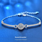 925 Sterling Silver Moissanite Bracelet