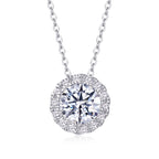 Legend Of The Starry Night - 2-carat Moissanite S925 Sterling Silver And Platinum Plating Pendant