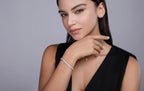 Moissanite, This Luxurious And Fashionable Light Luxury Trend Jewelry Silver Bracelet Is Made Of S925 Silver Electroplated With Platinum NP Collection