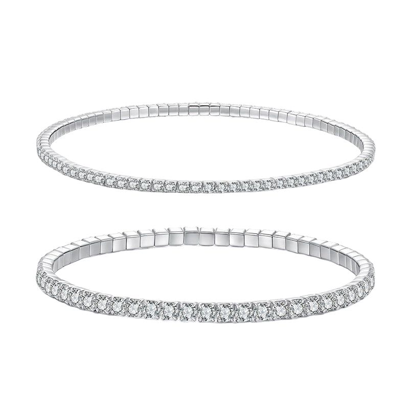 Light Luxury Full Diamond S925 Sterling Silver Bracelet Fashion High Sense