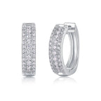 Brilliant Night – Premium Moissanite Luxury Fashion Silver Stud Earrings, S925 Platinum Plated NP Collection