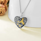 Heart Hummingbird Urn Necklace for Ashes Cremation Jewelry