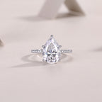 Light And Shadow - Moissanite S925 Sterling Silver And Platinum Diamond Ring