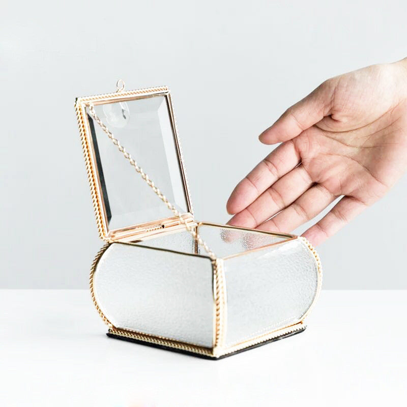 Glass crystal European jewelry box
