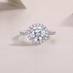 Starlight Shining - 3-carat Moissanite S925 Sterling Silver And Platinum-plated Diamond