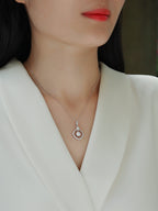 Starlight Heart-to-Heart - 1-carat Moissan Diamond S925 Sterling Silver And Platinum Plating Pendant