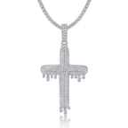 Moissanite, This Luxurious And Fashionable Light Luxury Trend Jewelry Necklace Pendant Is Made Of S925 Silver Electroplated With Platinum NP Collection