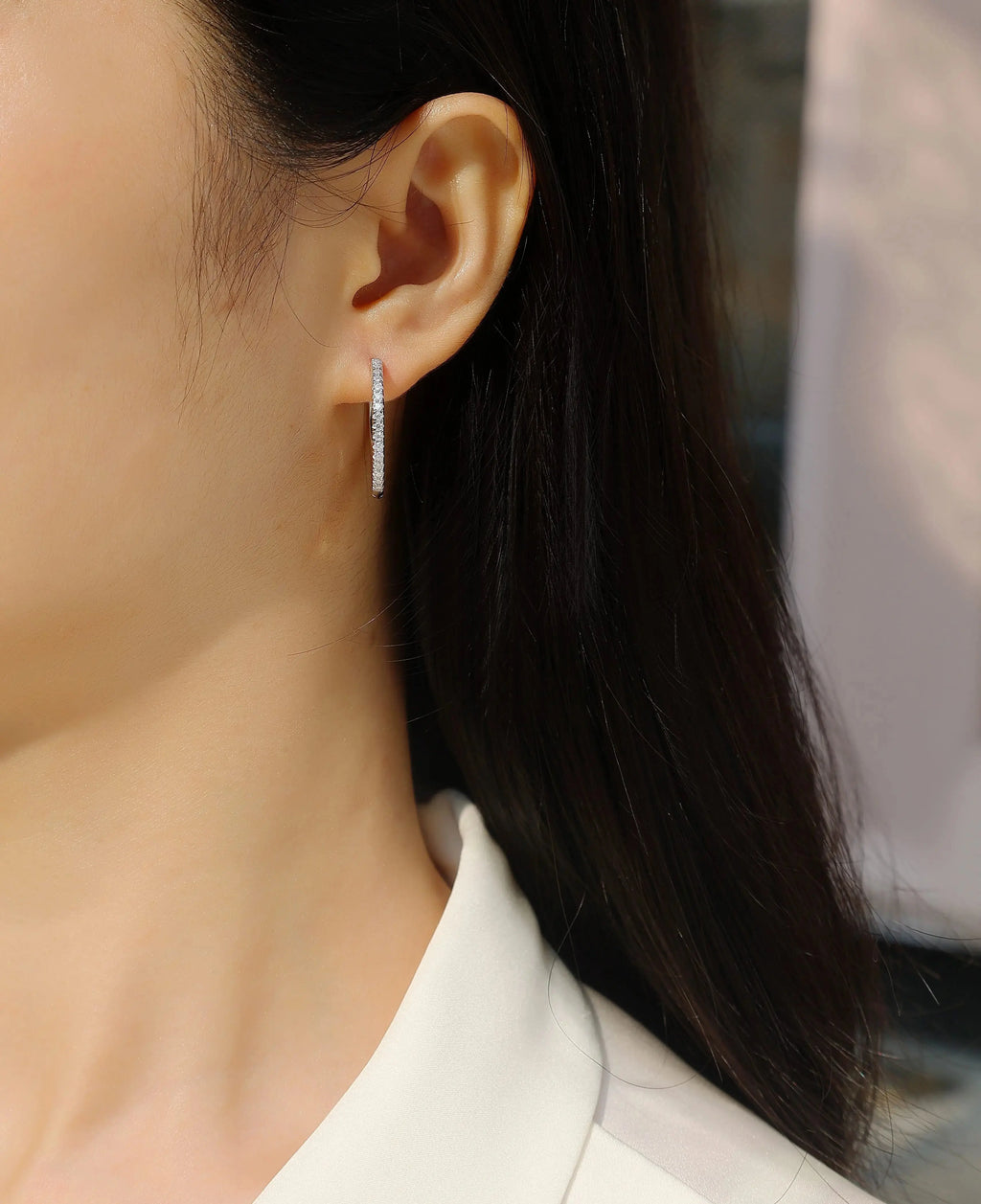 Yuedong Light - Premium Moissanite Luxury Fashion Light Luxury Jewelry Silver Stud Earrings S925 Silver Plated Platinum NP Collection