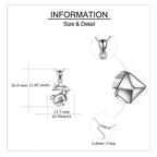 Origami Rabbit Bunny Urn Necklace for Ashes in Sterling Silver