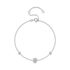 0.5 Carat Luxury And Light Luxury Fashion Jewelry Bracelet Set With Top Moissanite, S925 Silver Plated Platinum Material. - N&P Colletion