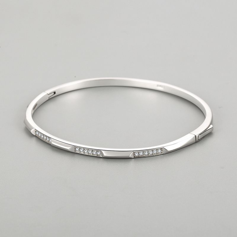 S925 Silver Bracelet Korean-style Micro-inlaid Bracelet Light Luxury