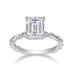 1Chasing Light - A Fashionable Diamond Jewelry Piece Set With Moissanite S925 Sterling Silver And Platinum-plated Diamond Ring Prohibit TikTok sales NP Collection