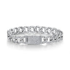 Set With Top-quality Moissanite, This Luxurious And Fashionable Light Luxury Jewelry Silver Bracelet Is Made Of S925 Silver Electroplated With Platinum NP Collection