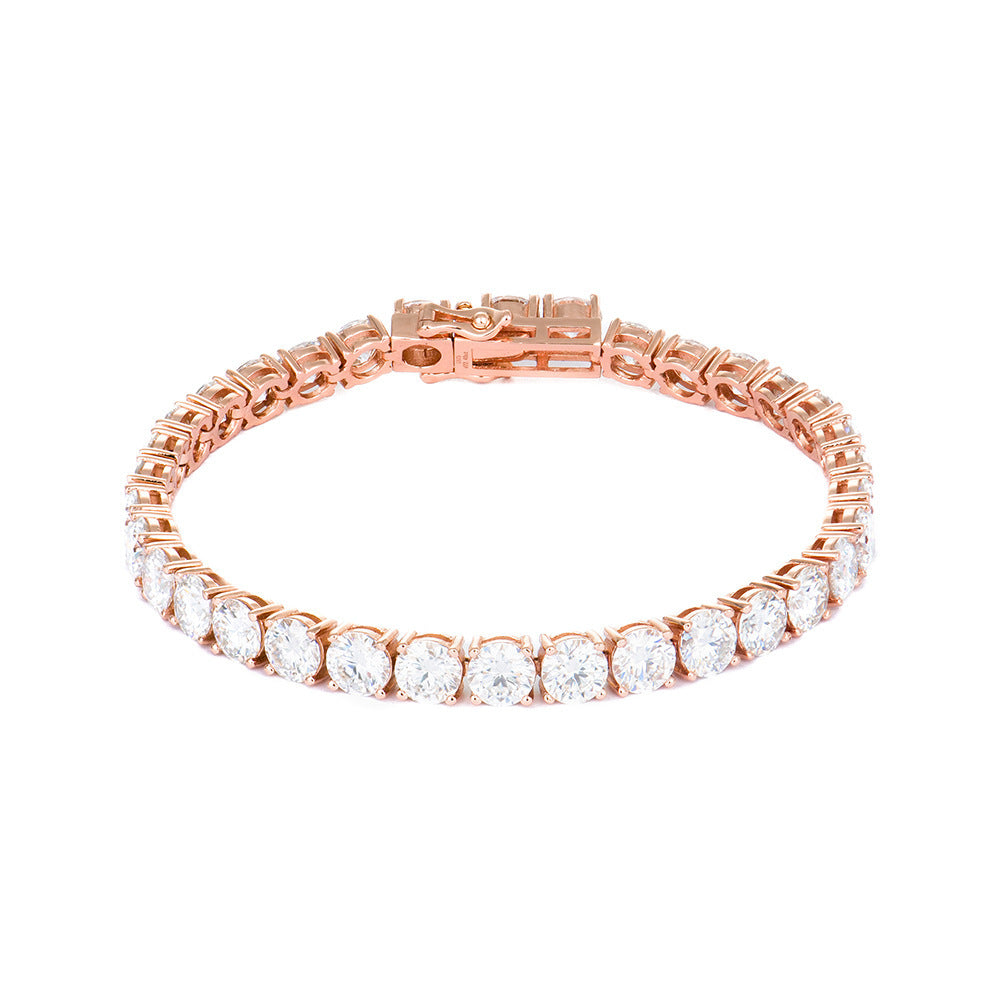 2-6mm Full Set Moissanite Girl S925 Silver Ao Advanced Design Bracelet