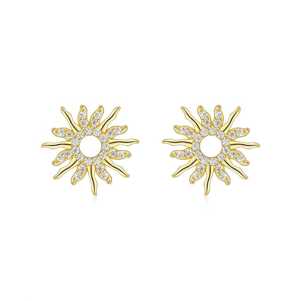 Moissanite Luxury and Fashionable Light Luxury Silver Stud Earrings – S925 Gold Electroplated - N&P Colletion