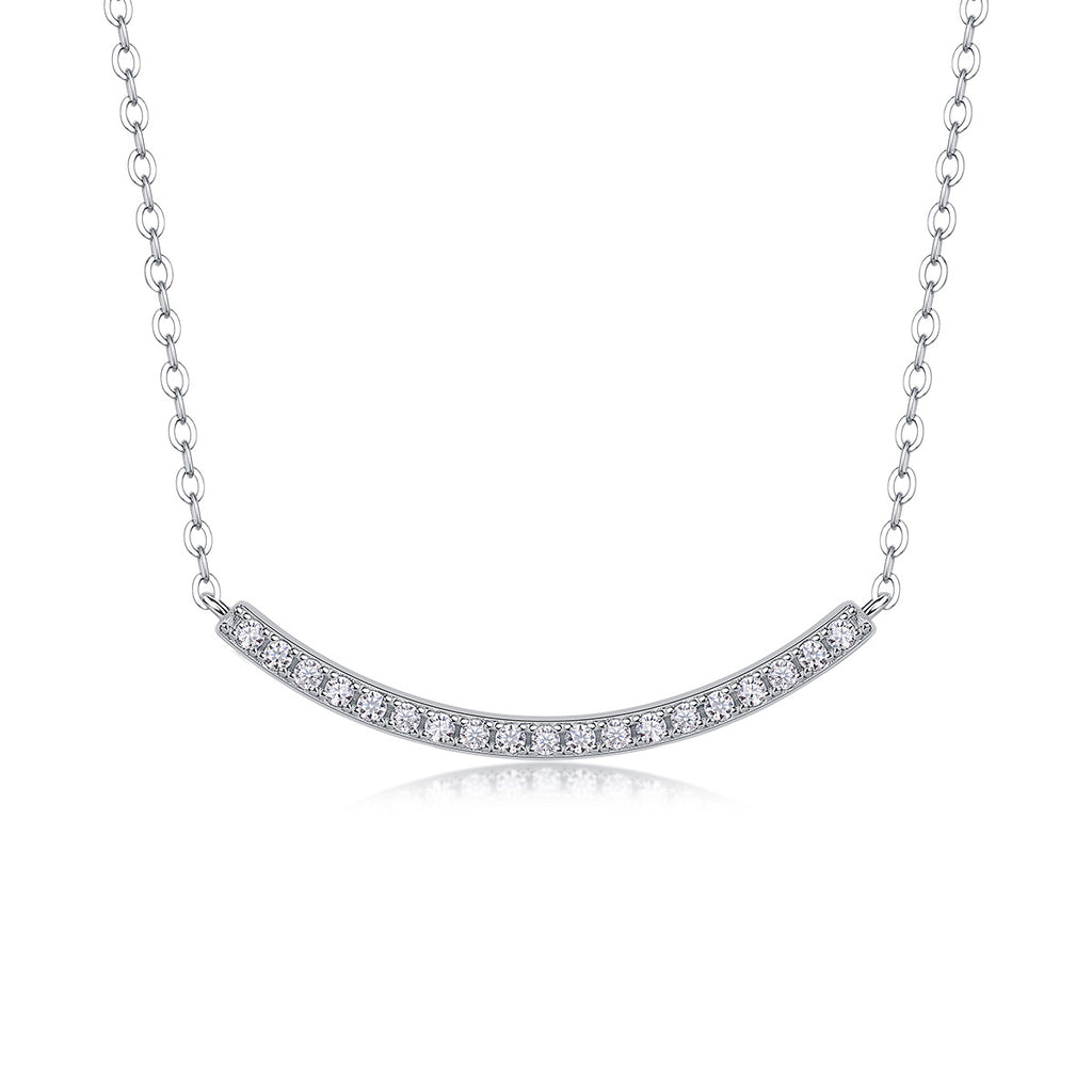 Joy - Moissanite S925 Sterling Silver And Platinum Plating Necklace