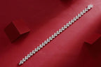 Canon - A Fashionable And Light Luxury Jewelry Silver Bracelet And Bracelet Set With Top-quality Moissanite, S925 Silver-plated Platinum NP Collection