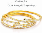 Stretch Gold Tennis Bracelet