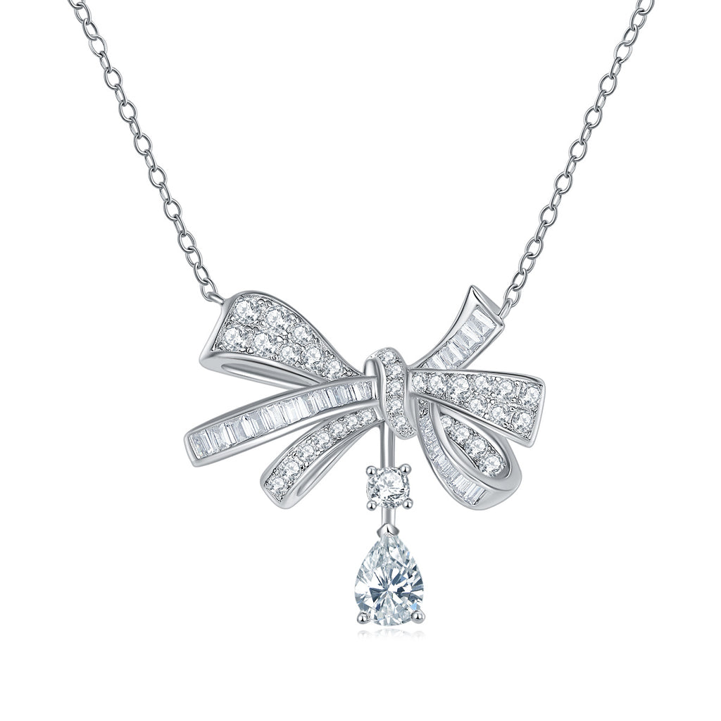 Butterfly - Moissanite S925 Sterling Silver And Platinum Plating Pendant