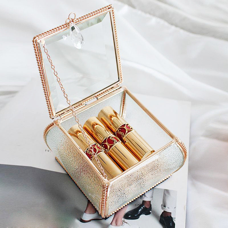 Glass crystal European jewelry box