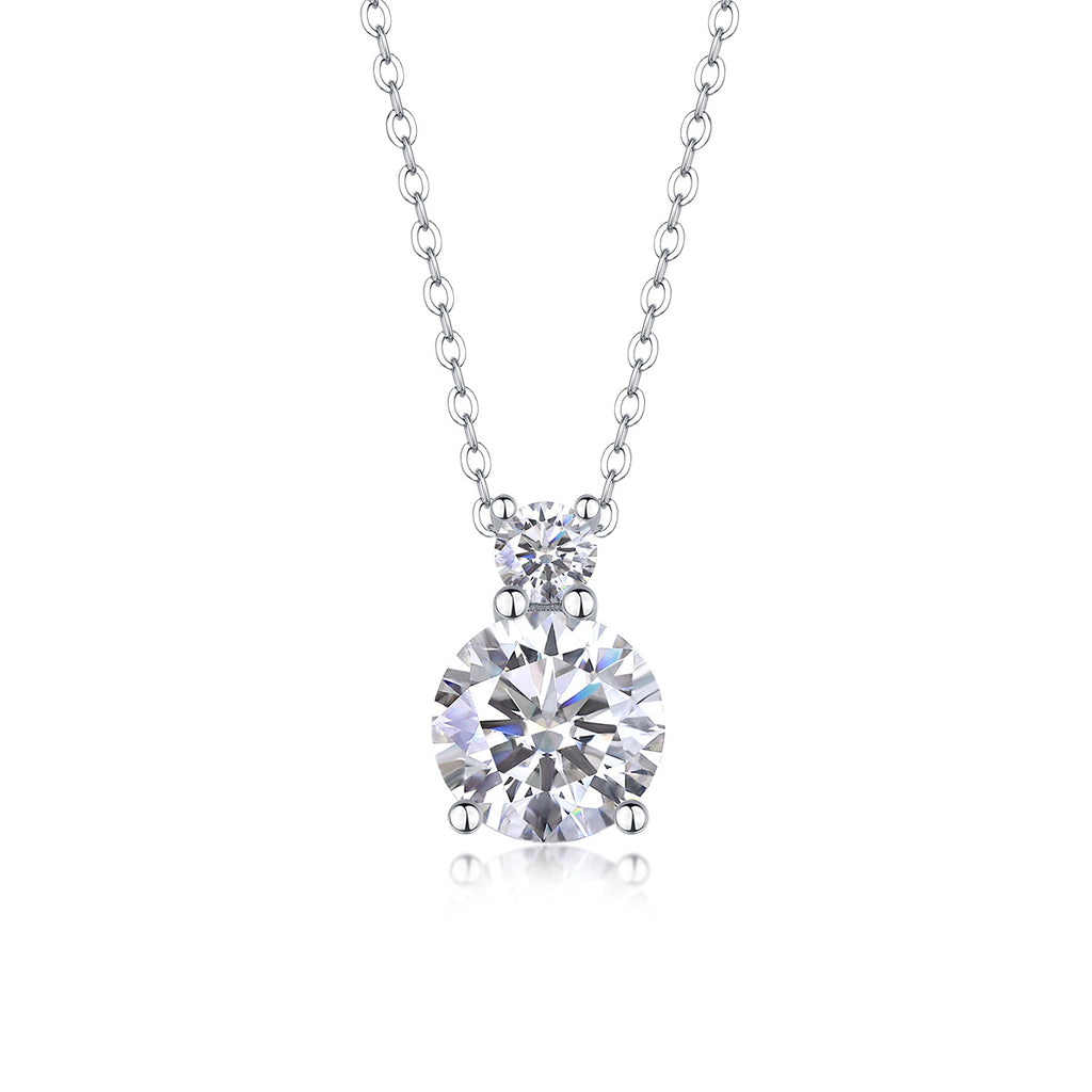 Jazz Manor - 3-carat Moissanite S925 Sterling Silver And Platinum-plated Pendant